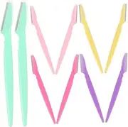 Generic 10pcs Eyebrow Shaper Eyebrow Razor Eyebrow Shaping Tool Portable Eyebrow Trimmer Eyebrow Remover Rosy