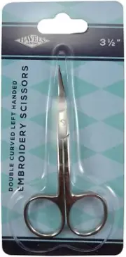 Havel's 40040 Double-Curved Embroidery Scissors 3.5"-Left Handed