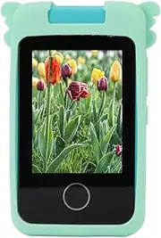 Kids Camera, 48MP Dual Lens Compact Camera with Rotatable Lens, Games, 3.5mm Headphone Jack, Digital Camera Toddler Camera for Learning Music, 9 Filters, 10 Stickers, Alarm Clock