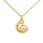 U-Treasure Kirby Sleep Kirby Necklace Silver (Yellow Gold Coating) Women's NEW