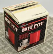 Vintage West Bend NOS NEW Red Instant Hot Pot Electric 36 oz 3253 - 072244232530