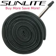 Sunlite Utili-T 700x 35-42 (27x1-3/8) 48mm Smooth Presta Valve Bike Inner Tube