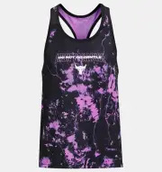 UNDER ARMOUR MENS PROJECT ROCK PRINT MESH TANKTOP SIZE LARGE NWT$50