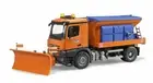 MB Arocs Winter Service Vehicle with Plough Blade Bruder Toy Car Model 1/16 1:16