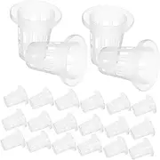 Milisten Enhance Plant Health 50pcs Plastic Net Pots Hydroponic Planting Baskets Easy to Handle Net Cups