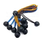 (12pc) 9" COLOR Ball BUNGEE Cord Tarp Bungee Tie Down Strap Bungi Canopy Straps