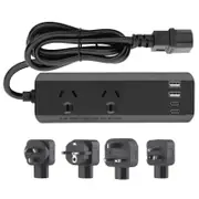 Arlec Powerboard With PD30W USB C Charging Ports Travel Adaptor Kit