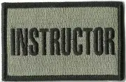 VELCRO® BRAND Fastener Morale Patch Instructor FOLIAGE 3x2"