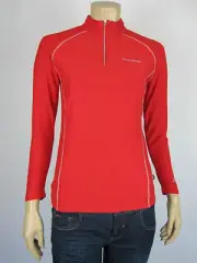Slazenger Sport Kids 3/4 Zip Runner Training Top Jumper sizes 10 12 14 16 Red