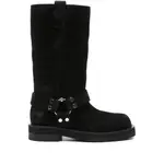 [3juin] 3juin Demi Buckle-strap Suede Boots 36 IT BLACK