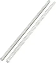 uxcell 2Pcs Stainless Steel 100mm x 3mm Round Rod Stock for RC Airplane Model