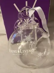 YOUNG LIVING Holidays Christmas Ornament Clear Glass Essential Oil Diffuser