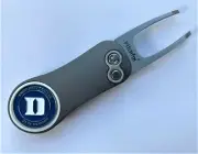 New Duke Blue Devils Pitchfix 2.0 Switchblade Golf Divot Tool with Ball Marker