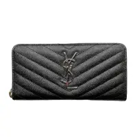 在飛比找momo購物網優惠-【YSL】SAINT LAURENT Monogram 魚子