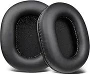 SOULWIT Earpads Replacement for Audio Technica ATH M50X M50XBT M50RD M40X M30X M20X MSR7 SX1 Monitor Headphones, Ear Pads Cushions with Softer Protein Leather, High-Density Memory Foam - Black