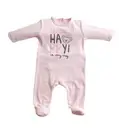 Velour Sleepsuit/Footie/Pajamas/Romper/Sleeper/Bodysuit in Cotton Mix 6 Months