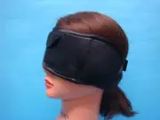 SLEEP MASK Deluxe Sateen Eye Shade Cover Blindfold Ear plugs Adjustable strap
