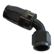 Aeroflow 100 Series Swivel Taper 60° Hose End -12AN, AF118-12BLK