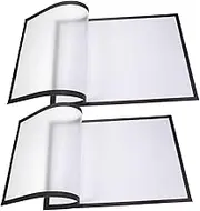 EXQUIMEUBLE 2 Sets Creative Magnetic Picture Frames Self Adhesive Photo Display Frames for Painting Wall Decor for Artwork and Memories