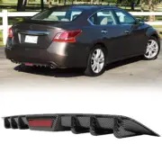 Carbon Fiber Look Car Rear Lower Bumper Wing Diffuser Canards For Nissan Altima