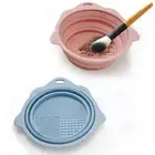 1 Set Brush Cleaning Pad Easy to Clean Wide Application Makeup Brush Cleaner Pad