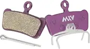 uxcell Disc Brake Pad 1.48" x 0.61" Semi-Metallic Resin Bike Brake Pads with Spring and Pin for BB7 M355 M446 M640 Mountain Road Bikes, Purple