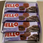 12 Pack JELLO Milk Chocolate Pudding Cups Bite Sized Candy 4 Cups Per Pack