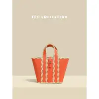 在飛比找ETMall東森購物網優惠-FRP小眾設計品牌 牛皮編織包 真皮菜籃子包包 輕奢手提包斜