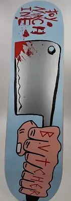 2003 Toy Machine Diego Buccieri The Butcher Cleaver Skateboard Deck Templeton
