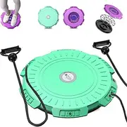 Massage Waist Twisting Board with Pull Rope, Equipped with 2 Tension Ropes, Non-Slip and Stable, Bidirectional Rotation, for Male and Female Core Trai