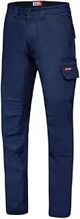 [Hard Yakka] Men's 3056 Stretch Canvas Cargo Pant, Navy, Size 102 Stout