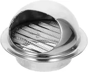Healvian Round Stainless Steel Dryer Vent Cover External Extractor Grille Wall Plate for Bathroom Kitchen and Laundry Durable and Easy to Install Rainproof Soffit Vent System