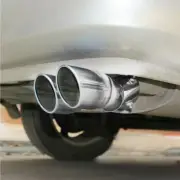 Stainless Steel Car Rear Dual Exhaust Pipe Tail Muffler Tip Throat 1.4"-2.5" EON
