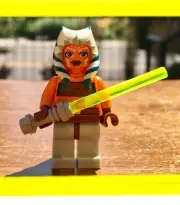 LEGO STAR WARS CLONE AHSOKA GENUINE AUTHENTIC MINIFIGURE w/ LIGHTSABER JEDI