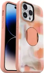 OtterBox OtterGrip SYMMETRY SERIES Case iPhone 14 Pro Max - Peaches (Orange)