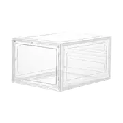 Sneaker Display Case Shoe Storage Organizer Box Stackable Plastic Clear Magnetic