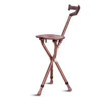 在飛比找蝦皮商城精選優惠-可孚三角手杖老年人拐杖椅子帶凳子拐棍老人移動椅子多功能椅凳子
