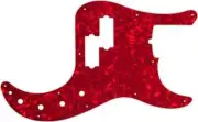 WD Custom Pickguard For Fender 2019 American Ultra Precision Bass #28R Red Pe...