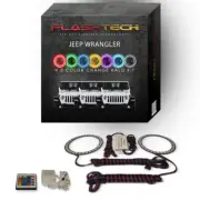 RGB Angel Eye LED Halo kit with IR Remote for 2018-2019 Jeep Wrangler Fog Lights (for: Jeep)