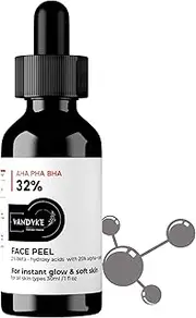 Vandyke AHA 25% + BHA 2% + PHA 5% Peeling Solution | AHA BHA Exfoliant With PHA (30 ml)