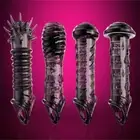 Penis Sleeve Reusable Sex Enlargement Extender Delay Ring Toy For Adult Men