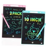 2 Pack LCD Writing Tablet, 10 Inch Educational Drawing Pad 10 Inch Blue+pink