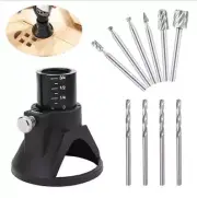 Steel Rotary Sanding Tool Cutting Guide HSS Router Drill Bits Set For Dremel