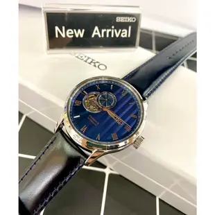 【SEIKO】PRESAGE 開芯藍玫瑰金皮帶機械錶 42mm SSA421J1 4R39-00W0B 公司貨SK022