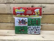 Nickelodeon SpongeBob SquarePants 4 Pack Cleaning Sponges-New