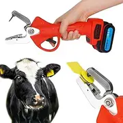 Ear Tag Puncher, Goat Ear Tag Pliers,Electric Ear Tag Applicator, Universal Farm Animal Ear Tag Installation Tool