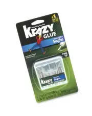 Krazy Glue KG82048SN Home & Office Super Glue, Single-Use Tubes, Fine Tip, 0....