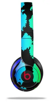 Skin Wrap for Beats Solo Wireless 2 3 4 Rainbow Leopard SKIN ONLY