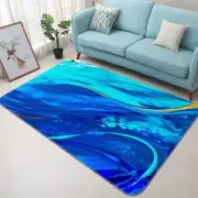 3D Blue Texture G960 Mat Elegant Photo Carpet Rug Skromova Marina Erin