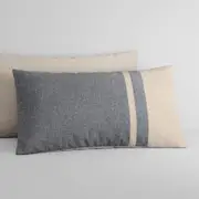 Sheridan Abbotson Linen Bloc Pillowcase Pair in Flax